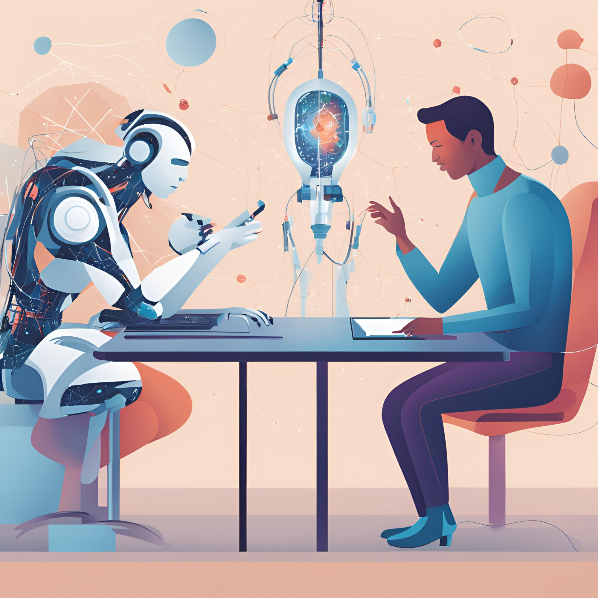 Subject-matter expert collaborating with AI software development team