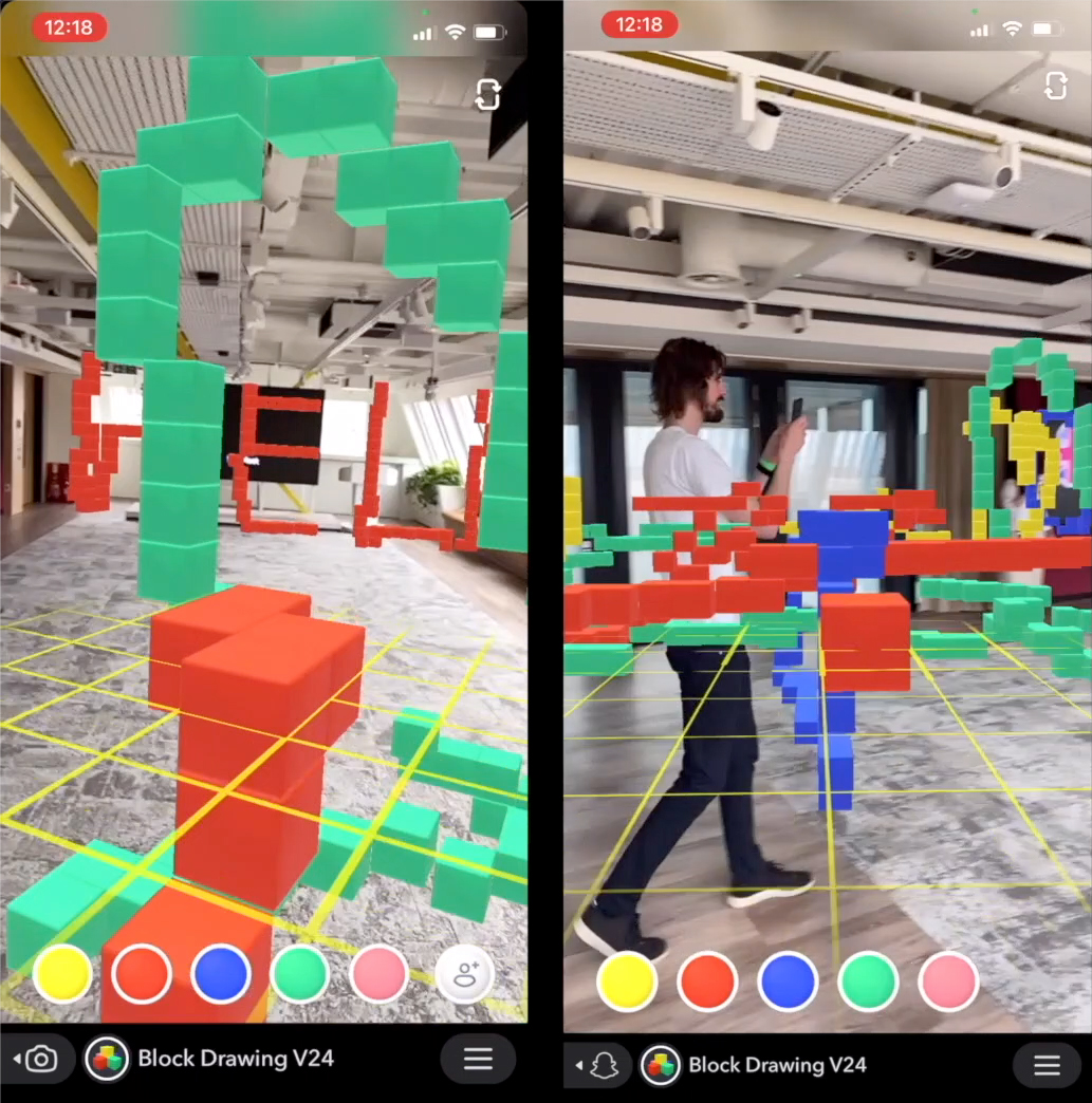 Snapchat Connected Lenses enabling shared augmented reality experiences